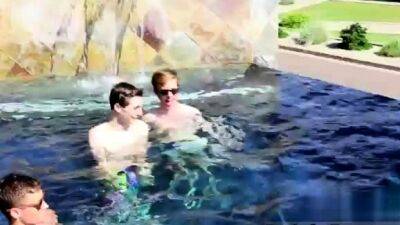 Porngay dp anal and twinks cum kissing Pool Party - drtuber.com