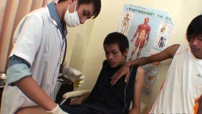 Skinny Asian twinks in anal 3some at doc - drtuber.com