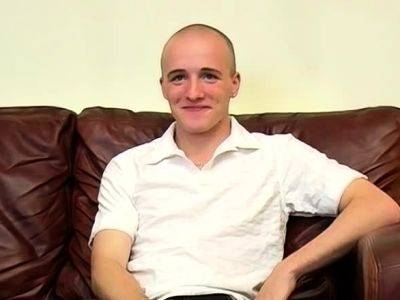 Bald twink Kieran anal plays and cums after masturbation - drtuber.com