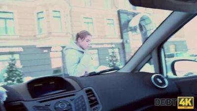 Angel - Calibri Angel takes on Agent in a rough anal sex session in her car - sexu.com - Russia