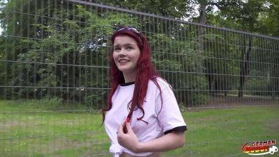 German Redhead Mia May Gets Anal Fucked in Public - porntry.com - Germany