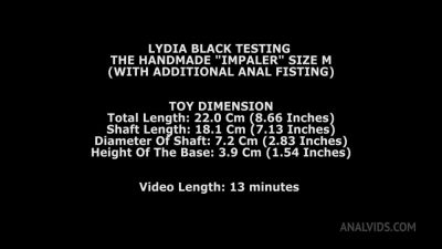 Lydia Black Testing The Handmade Impaler Size M (With Additional Anal Fisting) Twt225 - hotmovs.com