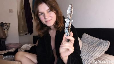 Amateur Scottish Teen EveYourApple Hot Summer Toy Haul - Glass Dildo & BBC Anal Solo Play - veryfreeporn.com - Britain
