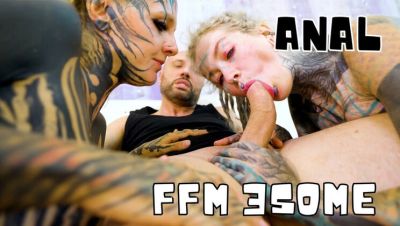 Italian Big Cock Anal Threesome with 2 Horny Tattooed Girls FFM - veryfreeporn.com - Britain - Germany - Italy