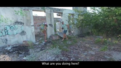HUNT4K. Slutty brunette enjoys a passionate anal fuck with a stranger - hotmovs.com - Russia