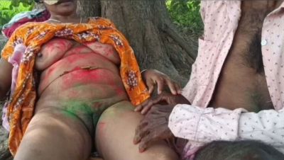 Happy Holi Outdoor Sex: Fucking Nomita Boudi Hard in Public - Anal, Creampie & Desi Village Fun - veryfreeporn.com - India
