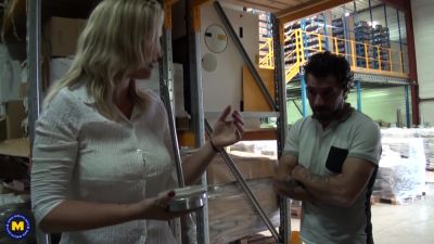 Tall Milf Melany Paris Is In For A Hard Anal Session In The Warehouse She Works At - MatureNl - hotmovs.com - France
