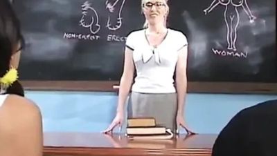 Teacher Threesome Anal with Teen Student and Big Tits Tutor - xxxfiles.com