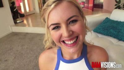 Blonde Babe Summer Takes Big Cock Deep in Throat and Begs for Anal - veryfreeporn.com