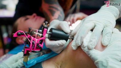 Anuskatzz - Big Dick Tattooed Foursome - Merry's Anal Adventure with Double Blowjob & Facial - veryfreeporn.com - Britain