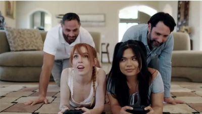 Tommy Pistol - Horny Teen Stepdaughters Tricked & Fucked Anal By Daddy's Big Cock - Freaky Foursome Creampie - xxxfiles.com
