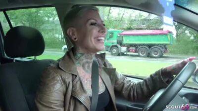 GERMAN SCOUT - HOT TATTOO MILF CAT COX GET HARD ANAL FUCK AT CASTING - Reality - xtits.com - Germany